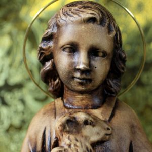 Niño San Juanito, Antiguo Niño con Cordero, Escultura El Buen Pastor, Escultura Escayola