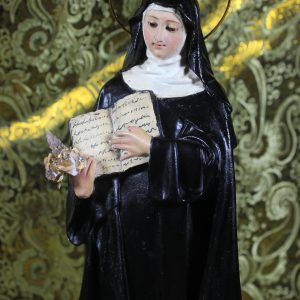 Escultura Santa Wivina, Antigua Escultura Santa, Estatua St. Wivina, Estatua Escayola Olot