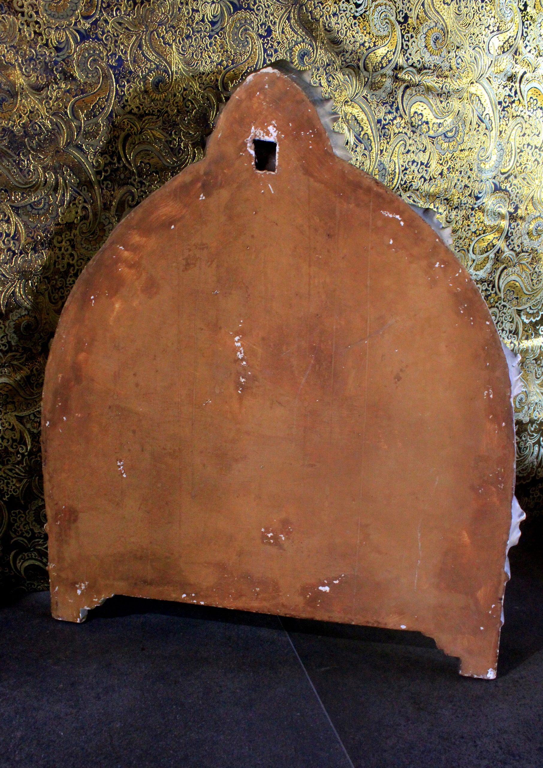 Plafón Virgen de Montserrat, Antigua Placa de la Virgen, Escena Religiosa, Alto Relieve Escayola, Icono Escultórico Escayola, Altar Virgen - Imagen 4