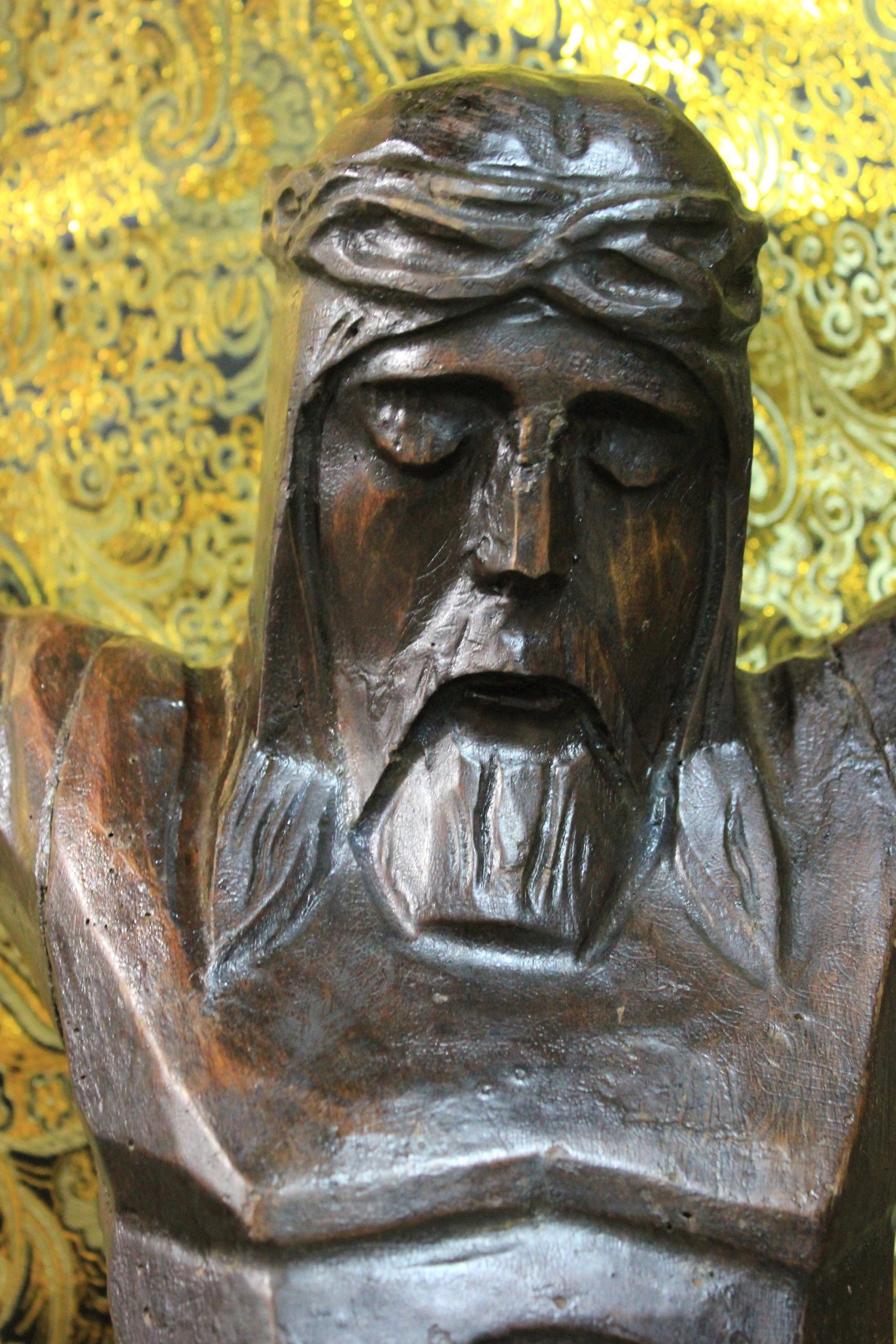 Gran Talla de Cristo, Antiguo Cristo de Madera , Jesucristo de Madera, Talla de Madera, Cristo de Grandes Dimensiones - Imagen 9