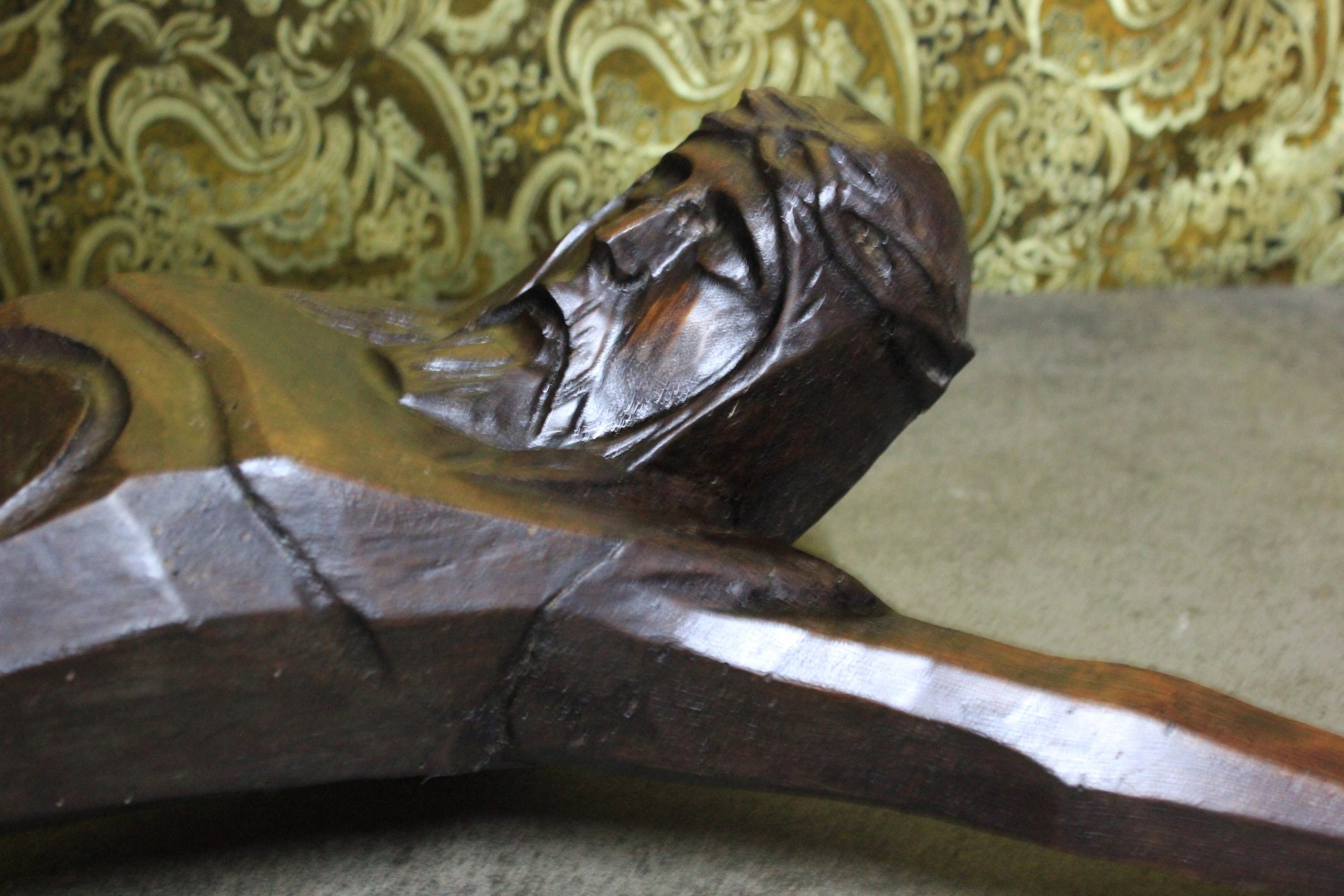 Gran Talla de Cristo, Antiguo Cristo de Madera , Jesucristo de Madera, Talla de Madera, Cristo de Grandes Dimensiones - Imagen 10