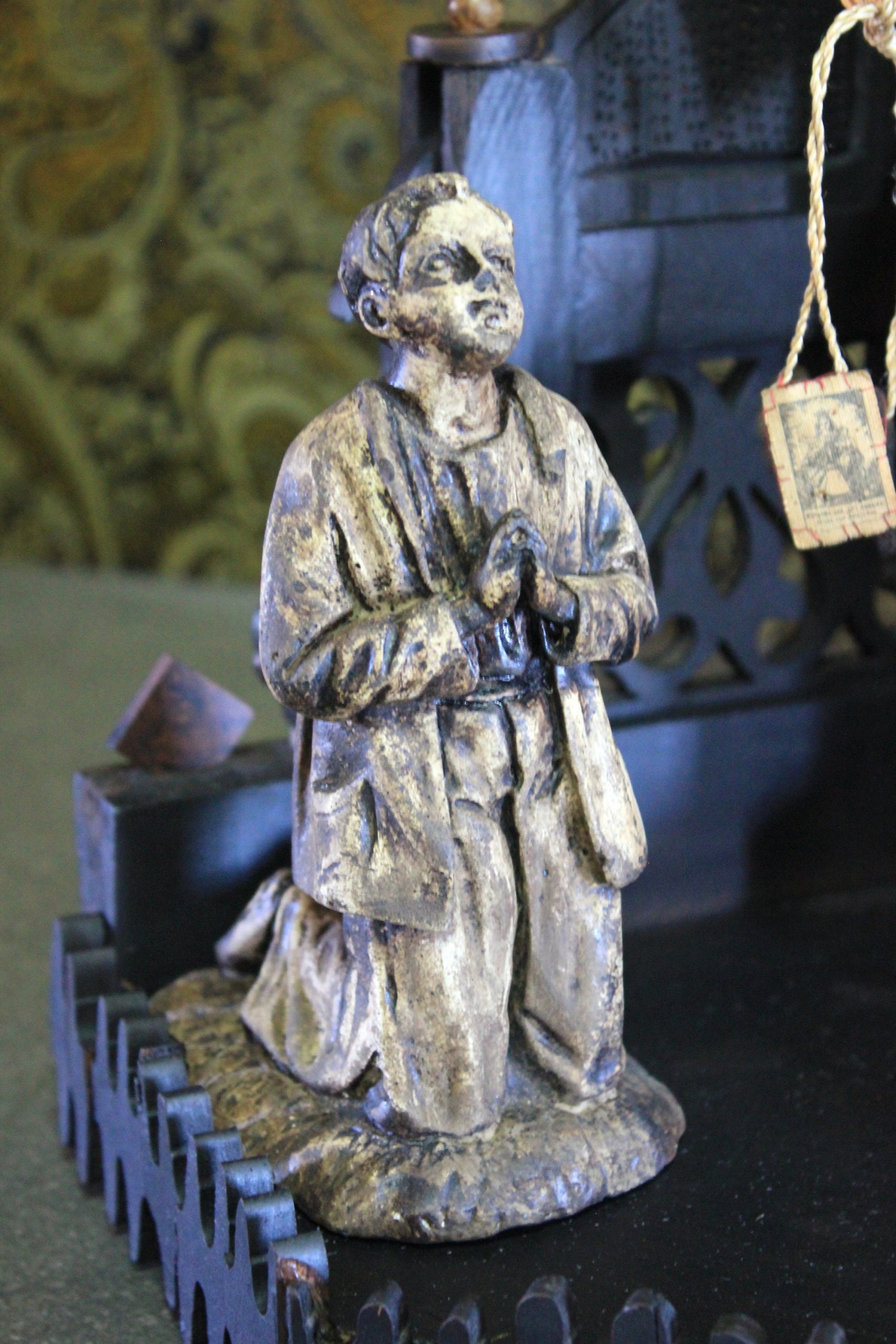 Capilla con Virgen Auxiliadora, Capilla de Madera, Hornacina con Virgen, Antigua Hornacina, Capilla Neogótica, Conjunto Escultórico - Imagen 7