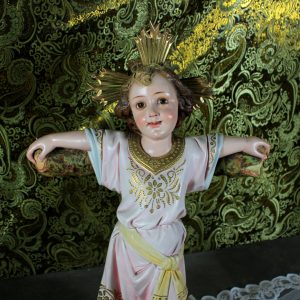 Antiguo San Juanito, Escultura Religiosa Santo, Antigua Escultura Juanito, Escultura Escayola, Niño Olot, Barcelona