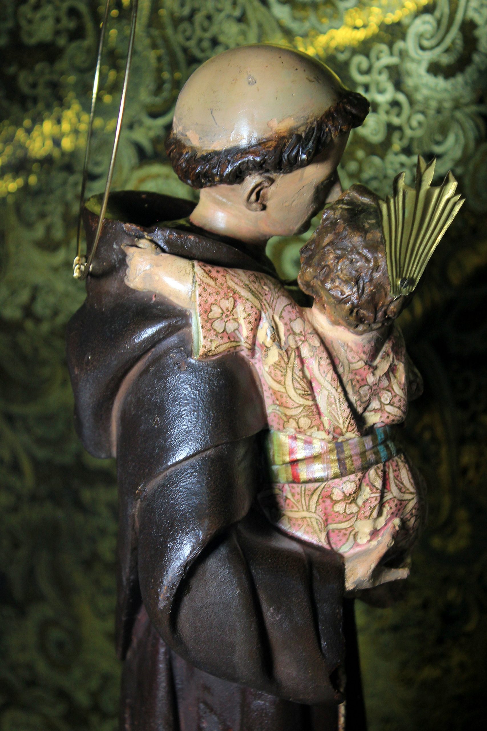 Antiguo San Antonio de Padua, Antiguo Arte Religioso, Antigua Escultura Santo, Estatua Santo Vintage, Escultura Escayola, Figura Santo, Olot - Imagen 5