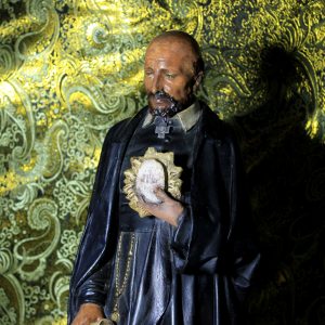 Antiguo San Ignacio de Loyola, Antigua Escultura Santo, Estatua Santo Vintage, Escultura Escayola, Figura Escultórica, Santo con Hábito