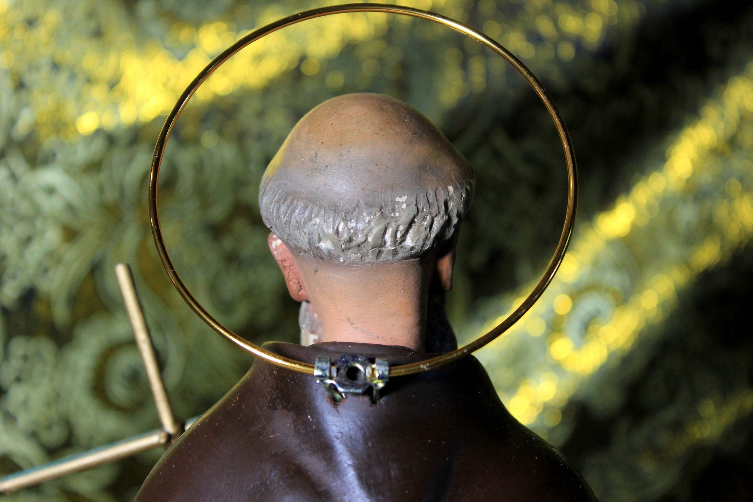 Antiguo Santo, San Francisco, Figura Religiosa 49 cm, Escultura Religiosa, Escultura de Escayola, Santo de Escayola - Imagen 5