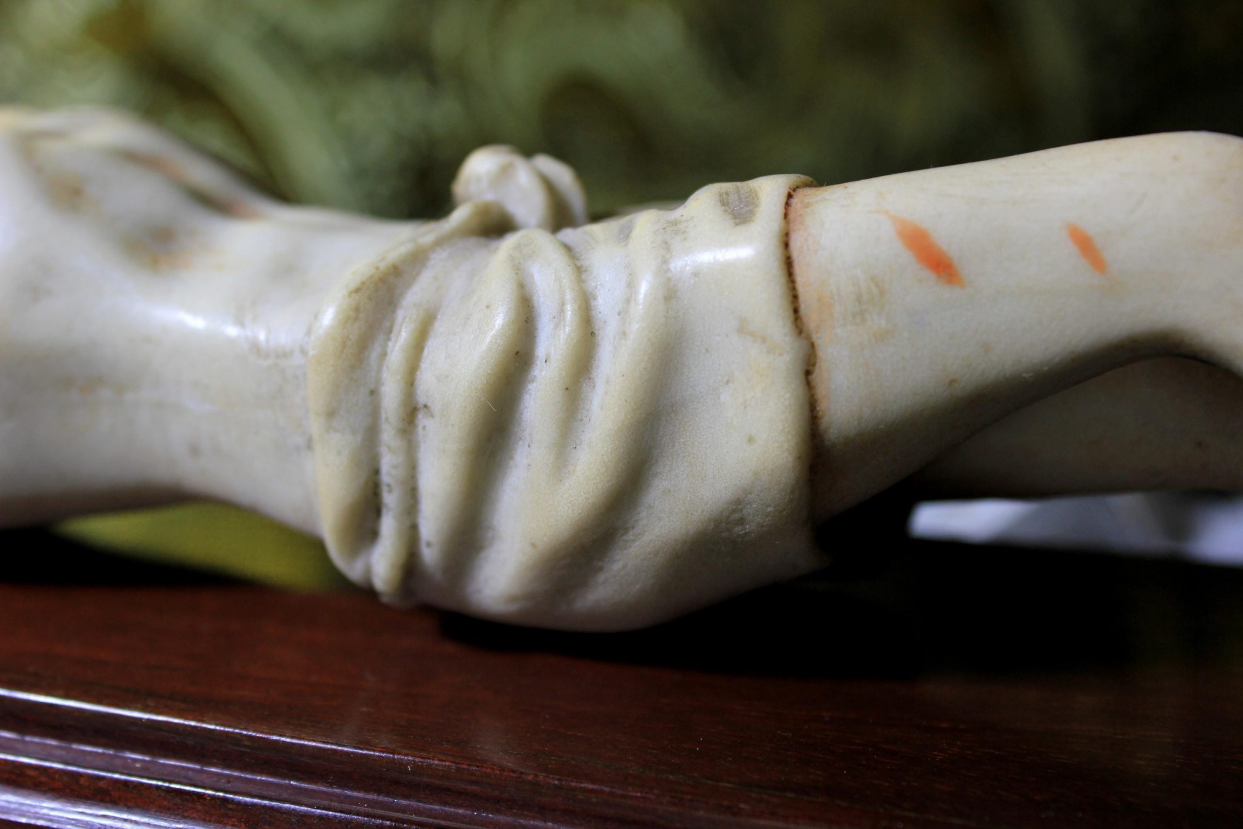 Antiguo Crucifijo , Crucifijo , Cruz Madera, Crucifijo Alabastro, Arte Funerario, Crucifijo Mármol, Crucifijo de Pared - Imagen 10