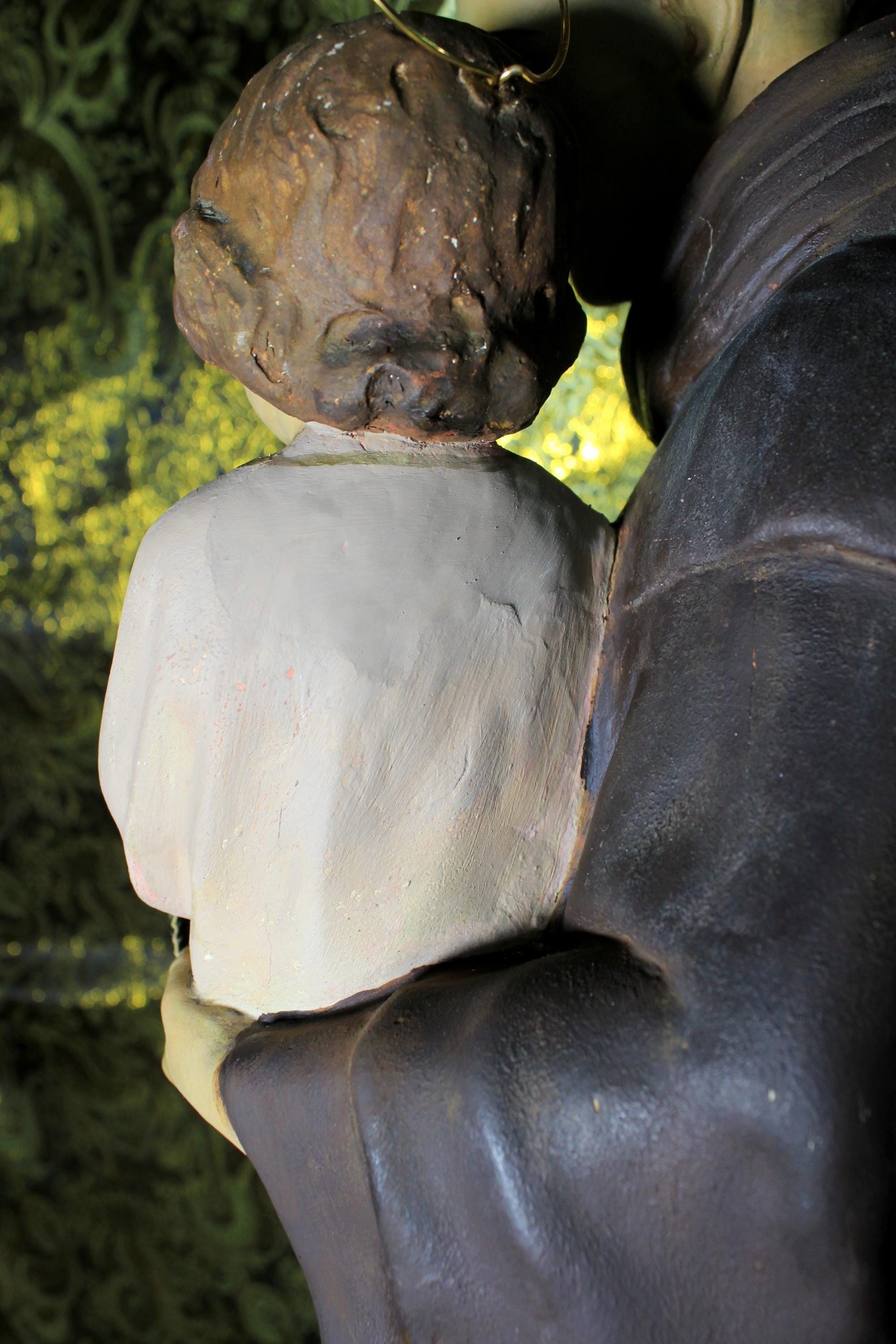 Antiguo San Antonio de Padua, Antiguo Arte Religioso, Antigua Escultura Santo, Estatua Santo Vintage, Escultura Escayola, Figura Santo - Imagen 4